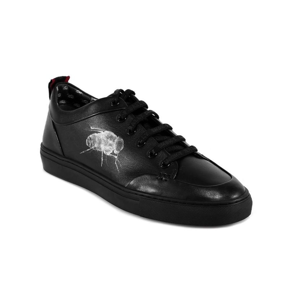 Bally Men's Leather Helliot x Fly Sneaker Black